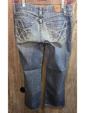 BKE Denim Jeans "Kate" Women Size 28 (29x26) Western Buckle Rodeo Riding Stretch